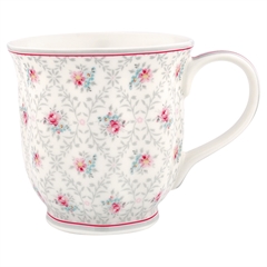 Tea mug Daisy pale grey